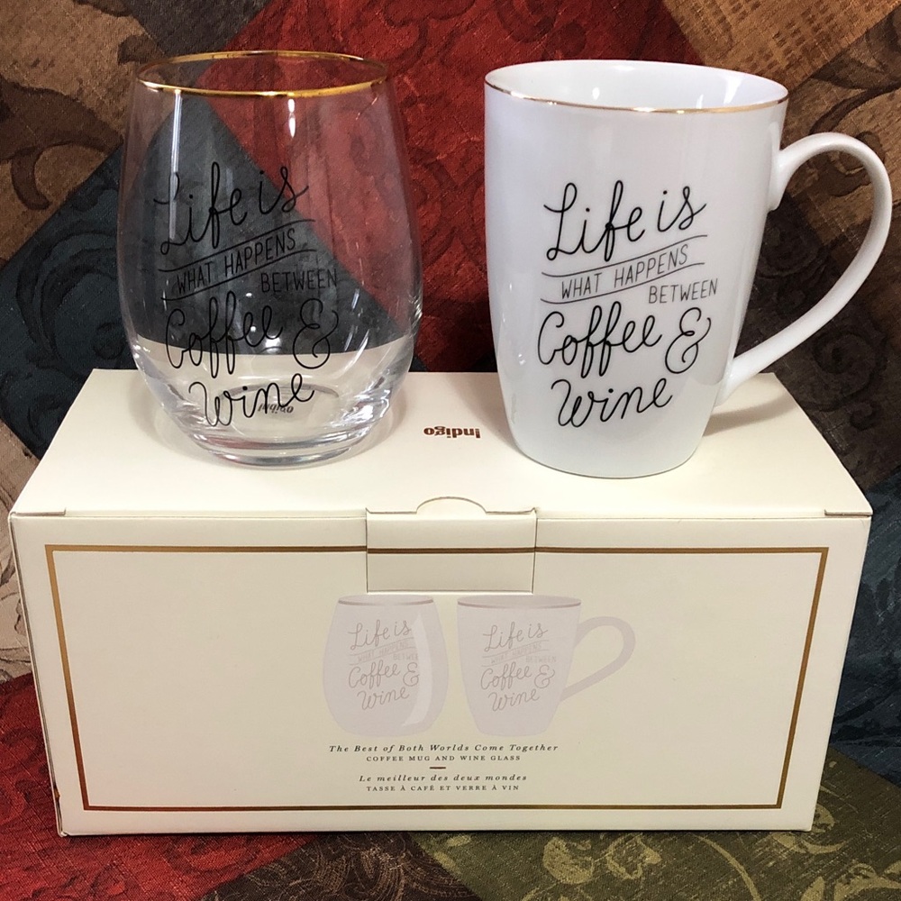 ⭐️BNIB⭐️Indigo Mug and Glass Set